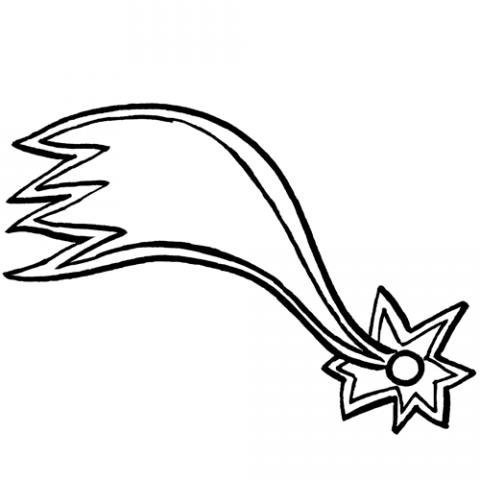 Desenho da estrela do oriente para pintar no Natal