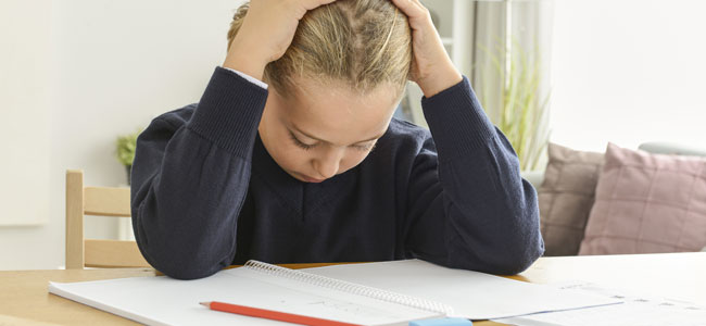 Dificuldade da criança nos estudos