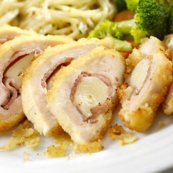 Filé de frango à Cordon Bleu. Receita para crianças