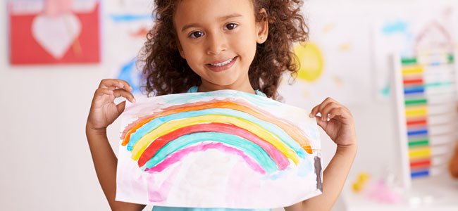 Criança com boa auto-estima