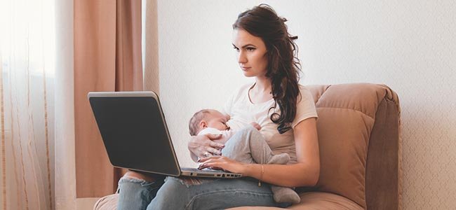 dar o peito ao bebê no trabalho