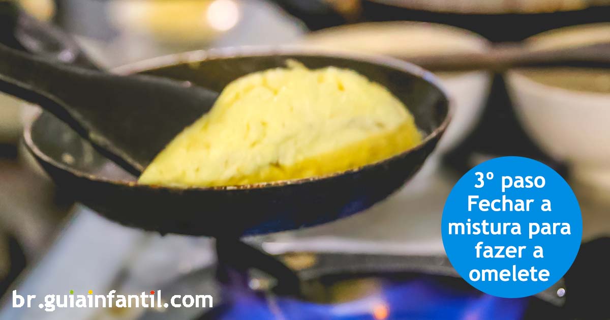 terceiro passo para a omelete