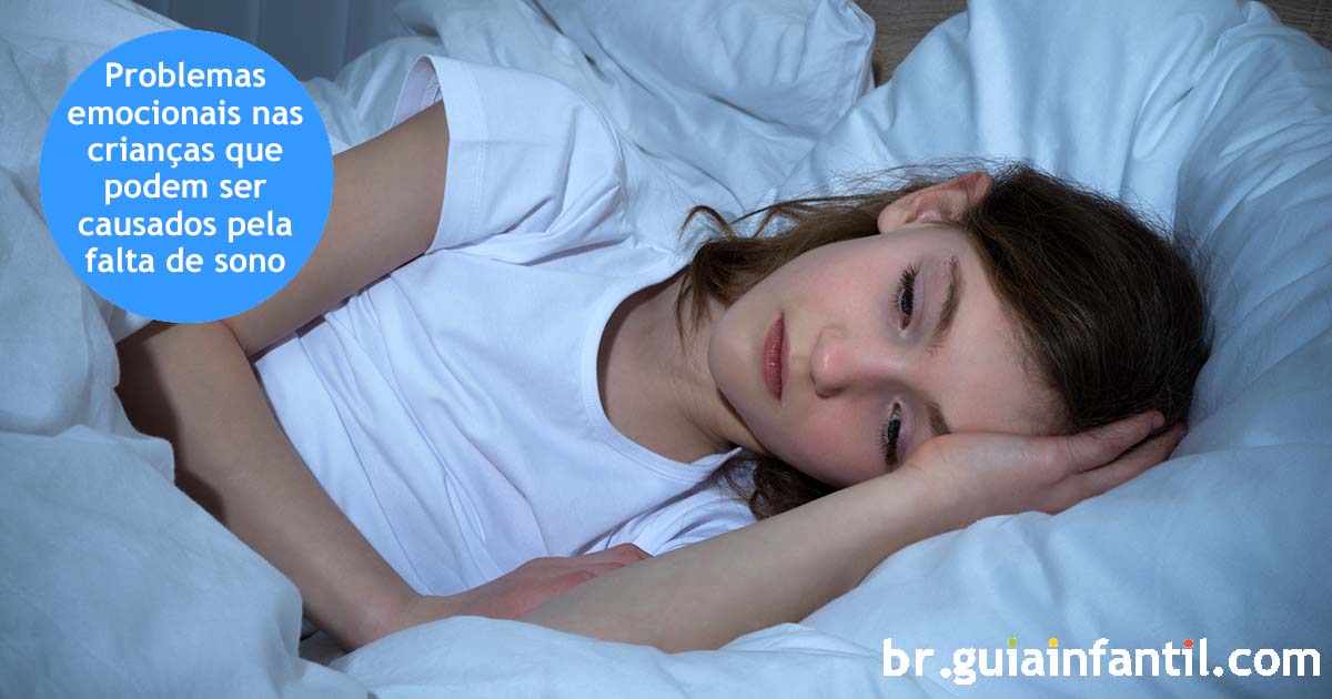 falta de sono e crianças deprimidas