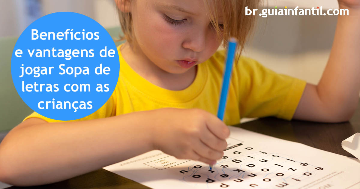 Caça palavras ou sopa de letras - Jogo para aumentar o vocabulário das  crianças