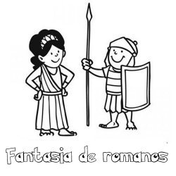 Desenho de fantasia de romanos para colorir