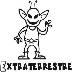 Desenho de extraterrestre para colorir