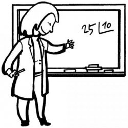 Desenho de professora para imprimir