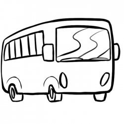 Desenho de um ônibus para imprimir