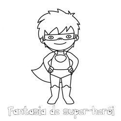 Desenho grátis de super herói para colorir