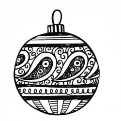 Bola de Natal original para pintar