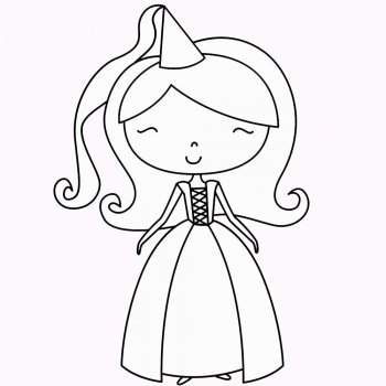Desenhos de princesas para imprimir e colorir