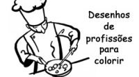 Desenhos de profissões para pintar com as crianças