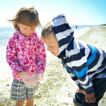 As águas vivas e as queimaduras em crianças