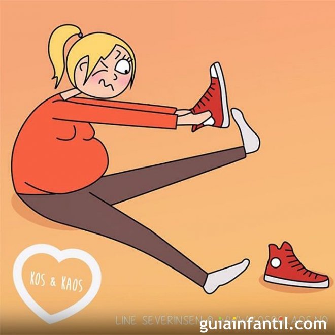 As divertidas ilustrações dos problemas diários de uma gestante