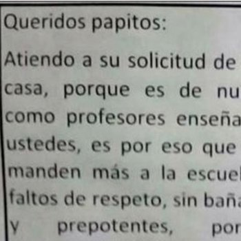 A polêmica resposta de alguns professores diante da queixa pelo excesso de deveres infantis