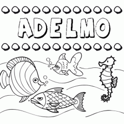 Desenhos do nome Adelmo para imprimir e colorir com as crianças