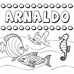 Desenhos do nome Arnaldo para imprimir e colorir com as crianças
