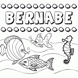 Desenhos do nome Bernabé para imprimir e colorir com as crianças