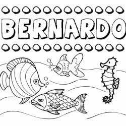 Desenhos do nome Bernardo para imprimir e colorir com as crianças
