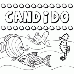 Desenhos do nome Cándido para imprimir e colorir com as crianças