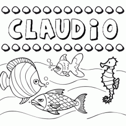 Desenhos do nome Claudio para imprimir e colorir com as crianças