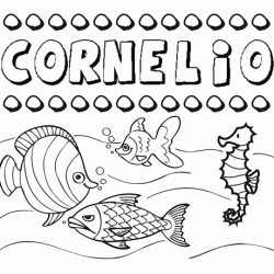 Desenhos do nome Cornelio para imprimir e colorir com as crianças