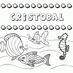 Desenhos do nome Cristóbal para imprimir e colorir com as crianças