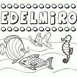 Desenhos do nome Edelmiro para imprimir e colorir com as crianças