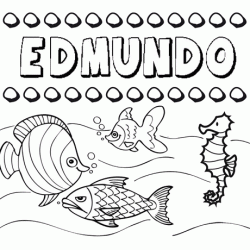 Desenhos do nome Edmundo para imprimir e colorir com as crianças