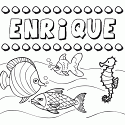 Desenhos do nome Enrique para imprimir e colorir com as crianças