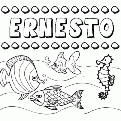 Desenhos do nome Ernesto para imprimir e colorir com as crianças