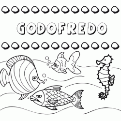 Desenhos do nome Godofredo para imprimir e colorir com as crianças