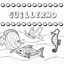 Desenhos do nome Guillermo para imprimir e colorir com as crianças