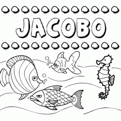 Desenhos do nome Jacobo para imprimir e colorir com as crianças