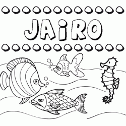 Desenhos do nome Jairo para imprimir e colorir com as crianças