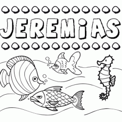 Desenhos do nome Jeremías para imprimir e colorir com as crianças