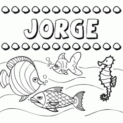 Desenhos do nome Jorge para imprimir e colorir com as crianças