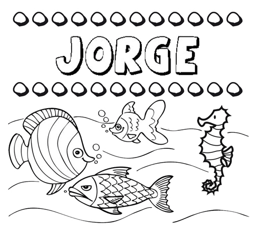 Desenhos do nome Jorge para imprimir e colorir com as crianças