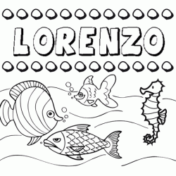 Desenhos do nome Lorenzo para imprimir e colorir com as crianças