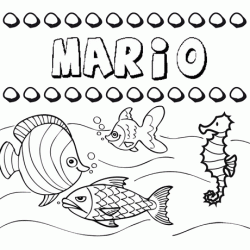 Desenhos do nome Mario para imprimir e colorir com as crianças