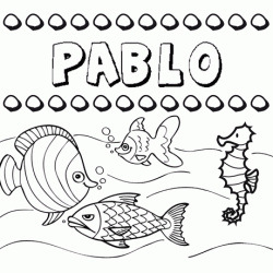 Desenhos do nome Pablo para imprimir e colorir com as crianças