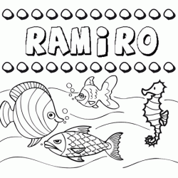 Desenhos do nome Ramiro para imprimir e colorir com as crianças
