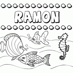 Desenhos do nome Ramón para imprimir e colorir com as crianças