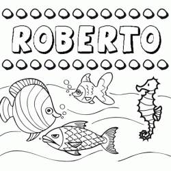 Desenhos do nome Roberto para imprimir e colorir com as crianças