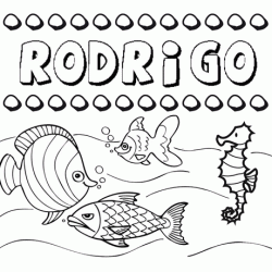 Desenhos do nome Rodrigo para imprimir e colorir com as crianças
