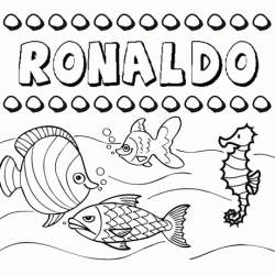 Desenhos do nome Ronaldo para imprimir e colorir com as crianças