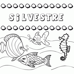Desenhos do nome Silvestre para imprimir e colorir com as crianças