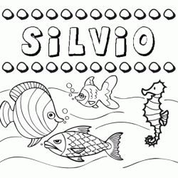 Desenhos do nome Silvio para imprimir e colorir com as crianças