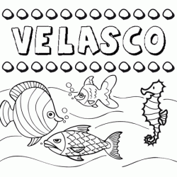 Desenhos do nome Velasco para imprimir e colorir com as crianças