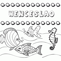 Desenhos do nome Wenceslao para imprimir e colorir com as crianças